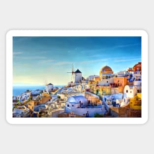 Oia on the Island of Santorini Greece Sticker